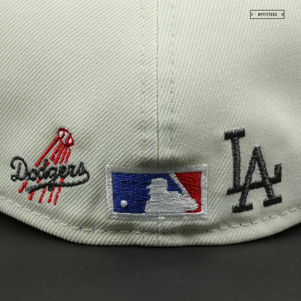 LOS ANGELES DODGERS DODGER STADIUM 60TH ANNIVERSARY OFF WHITE NEW ERA HAT