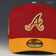 ATLANTA BRAVES 1995 WORLD SERIES ACME CARMEN SAN DIEGO INSPIRED NEW ERA FITTED CAP