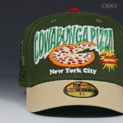 TEENAGE MUTANT NINJA TURTLES COWABUNGA PIZZA NYC SHELLTOE INSPIRED NEW ERA FITTED CAP