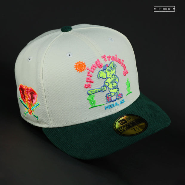 OAKLAND ATHLETICS SPRING TRAINING IN MESA, AZ WITH STOMPER NEW ERA FITTED CAP