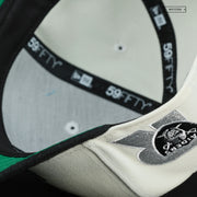 LAS VEGAS RAIDERS '90'S HELMET LOGO OFF WHITE NEW ERA FITTED CAP