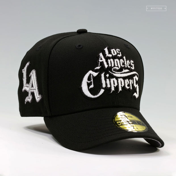 LOS ANGELES CLIPPERS OLDE ENGLISH GRAND THEFT AUTO INSPIRED NEW ERA FITTED CAP