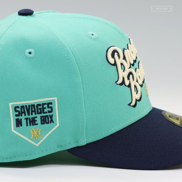 NEW YORK YANKEES THE BRONX BOMBERS SAVAGES IN THE BOX LADY LIBERTY NEW ERA FITTED CAP