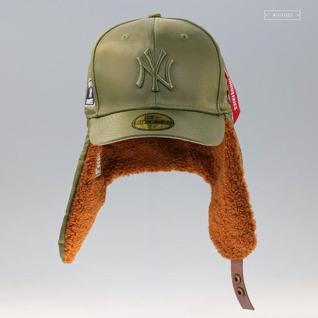 NEW YORK YANKEES X ALPHA INDUSTRIES AVIATOR DOG EAR NEW ERA 59FIFTY FITTED CAP