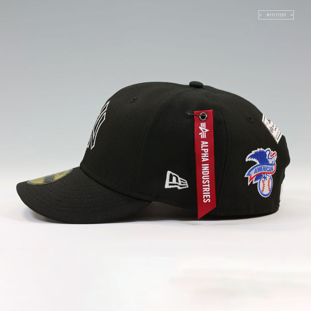 NEW YORK YANKEES X ALPHA INDUSTRIES COLLAGE CHAIN STITCHED NEW ERA FITTED CAP