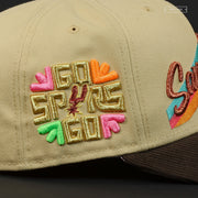 SAN ANTONIO SPURS GO SPURS GO! SHY PINK PAISLEY NEW ERA FITTED CAP