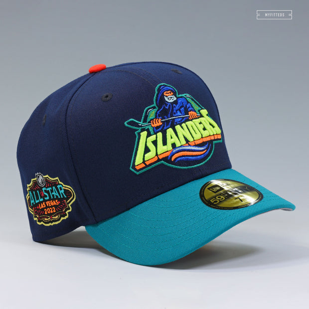 NEW YORK ISLANDERS 2022 NHL ALL-STAR GAME GORTON'S FISHERMAN NEON NEW ERA FITTED CAP