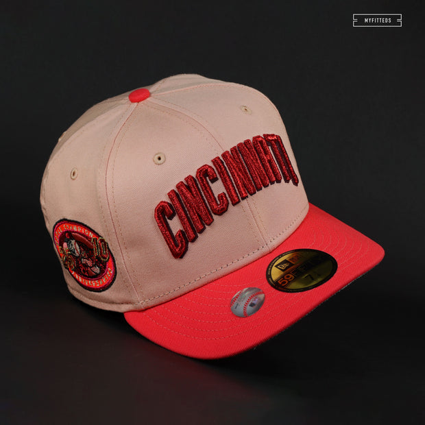 CINCINNATI REDS WORLD CHAMPS 25TH & 10TH ANNIVERSARIES NEW ERA FITTED CAP