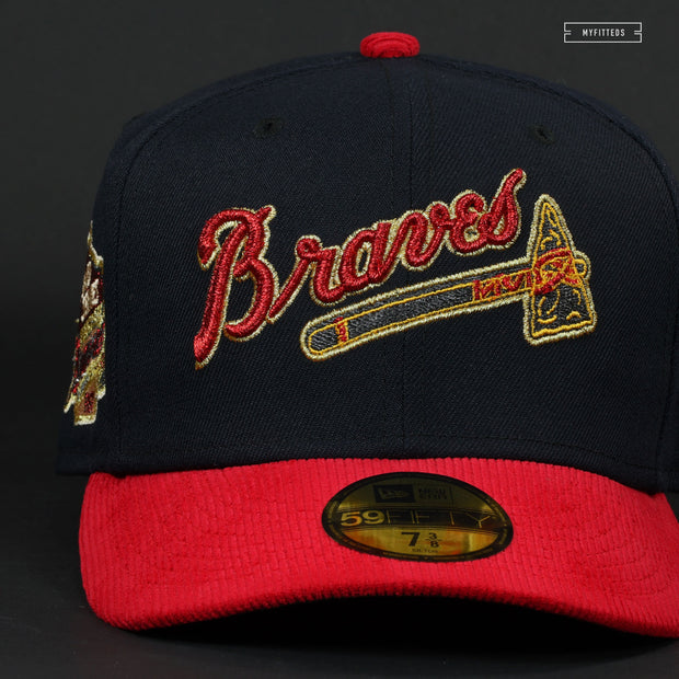 ATLANTA BRAVES X MILWAUKEE BRAVES 1957 WORLD SERIES NEW ERA FITTED CAP