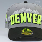 DENVER NUGGETS CITY SERIES AIR MAX 95 NEON YELLOW INSPIRED NEW ERA FITTED CAP