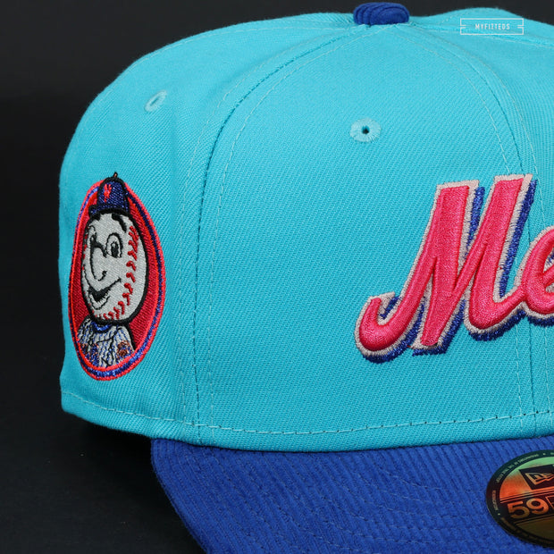 NEW YORK METS MR MET OPENING DAY VS MARLINS TEE INSPIRED NEW ERA FITTED CAP