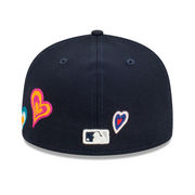 NEW YORK YANKEES "CHAIN STITCH HEART" NEW ERA FITTED CAP