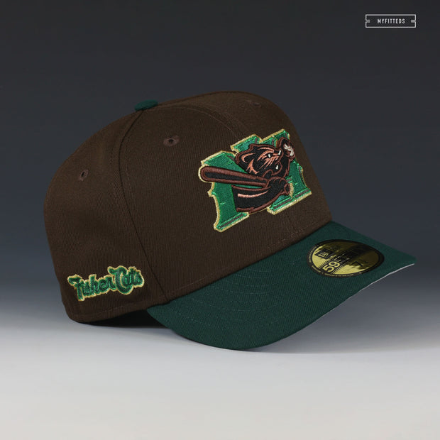 NEW HAMPSHIRE FISHER CATS RETRO BEEF AND BROCCOLI NEW ERA FITTED CAP
