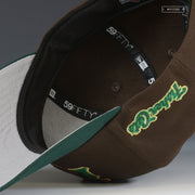 NEW HAMPSHIRE FISHER CATS RETRO BEEF AND BROCCOLI NEW ERA FITTED CAP