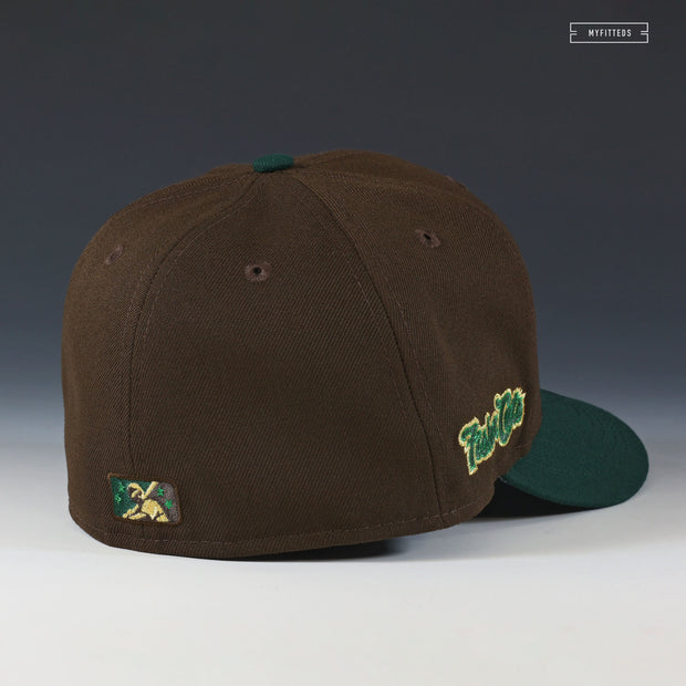 NEW HAMPSHIRE FISHER CATS RETRO BEEF AND BROCCOLI NEW ERA FITTED CAP