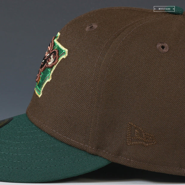 NEW HAMPSHIRE FISHER CATS RETRO BEEF AND BROCCOLI NEW ERA FITTED CAP