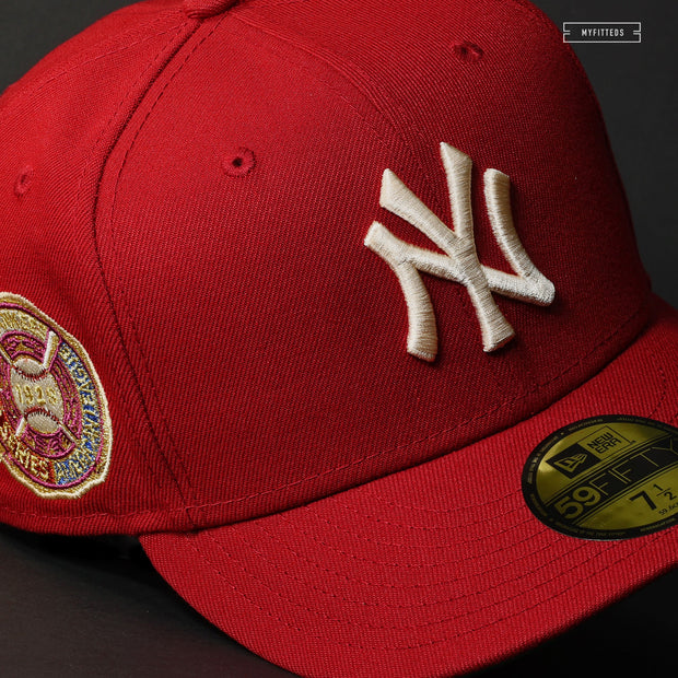 NEW YORK YANKEES 1928 WORLD SERIES TUDOR RED MODERN FLAIR NEW ERA FITTED CAP