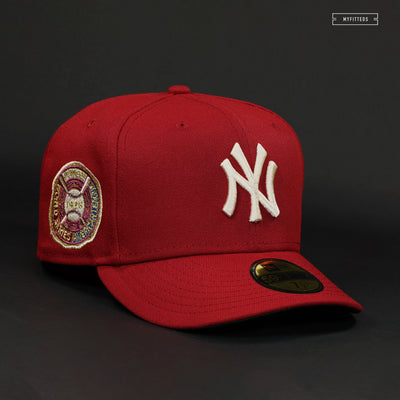 NEW YORK YANKEES 1928 WORLD SERIES TUDOR RED MODERN FLAIR NEW ERA FITTED CAP