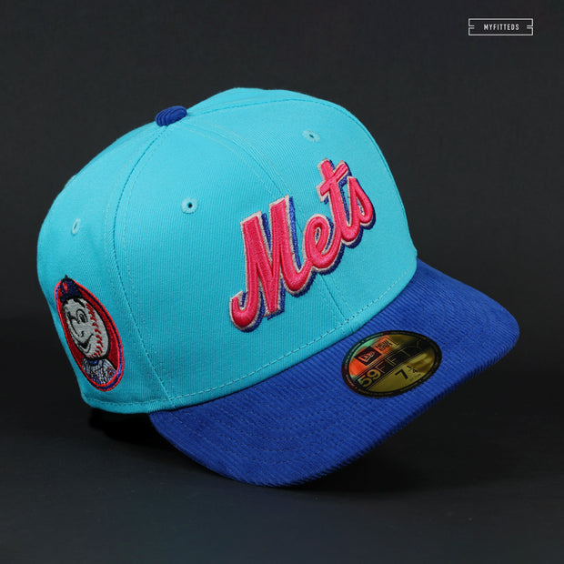 NEW YORK METS MR MET OPENING DAY VS MARLINS TEE INSPIRED NEW ERA FITTED CAP