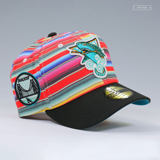 SAN JOSE SHARKS SERAPE QUETZALLI JIMENEZ NATIVE AMERICAN & MEXICAN HERITAGE NEW ERA FITTED CAP