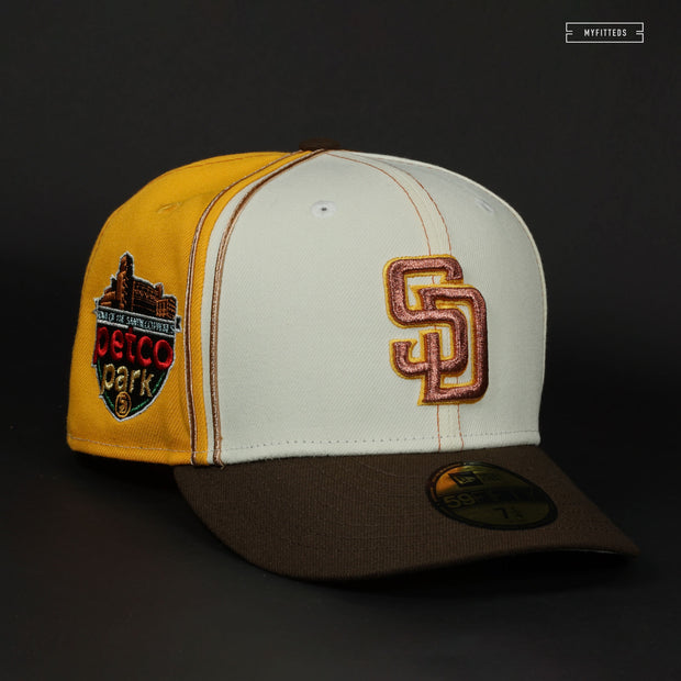 SAN DIEGO PADRES NEW PETCO PARK DIAGONAL BLOCK NEW ERA FITTED CAP