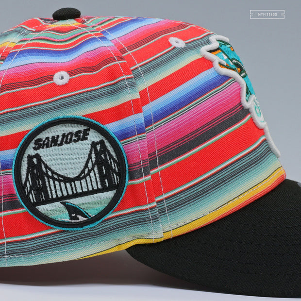 SAN JOSE SHARKS SERAPE QUETZALLI JIMENEZ NATIVE AMERICAN & MEXICAN HERITAGE NEW ERA FITTED CAP