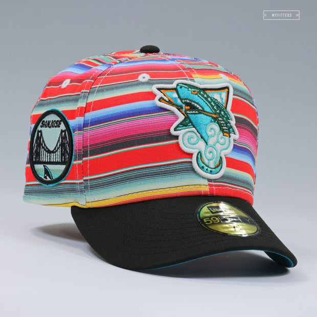 SAN JOSE SHARKS SERAPE QUETZALLI JIMENEZ NATIVE AMERICAN & MEXICAN HERITAGE NEW ERA FITTED CAP