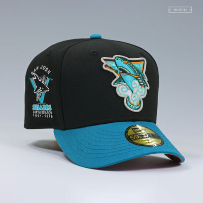 SAN JOSE SHARKS FIFTH SEASON QUETZALLI JIMENEZ SERAPE UV 2 TONE NEW ERA FITTED CAP