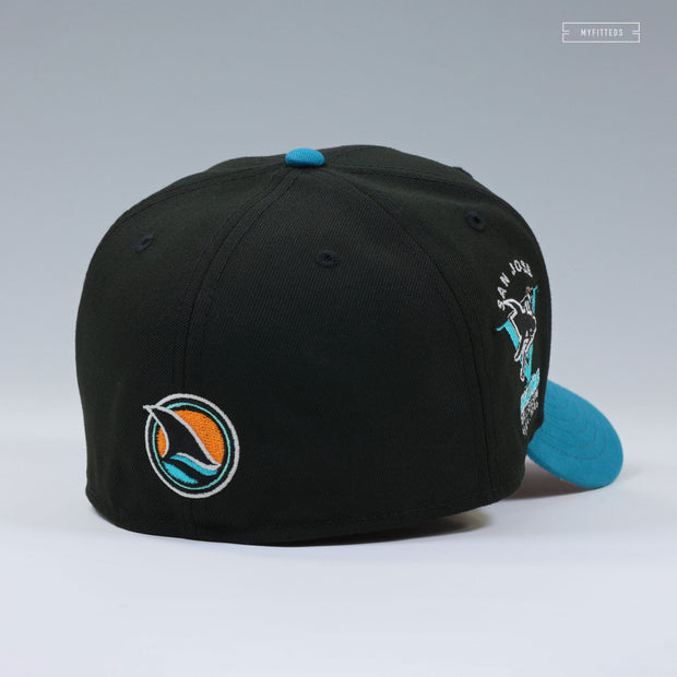 SAN JOSE SHARKS FIFTH SEASON QUETZALLI JIMENEZ SERAPE UV 2 TONE NEW ERA FITTED CAP
