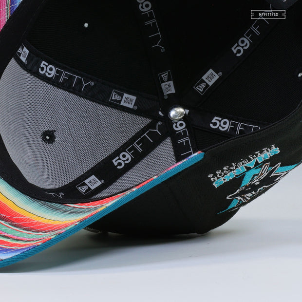 SAN JOSE SHARKS FIFTH SEASON QUETZALLI JIMENEZ SERAPE UV 2 TONE NEW ERA FITTED CAP