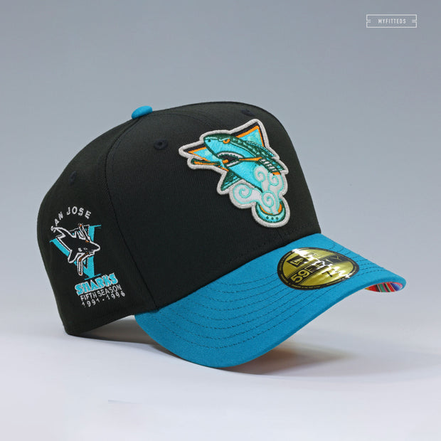 SAN JOSE SHARKS FIFTH SEASON QUETZALLI JIMENEZ SERAPE UV 2 TONE NEW ERA FITTED CAP