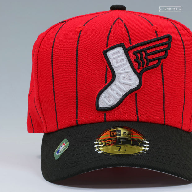 CHICAGO WHITE SOX 2025 CITY CONNECT ON-FIELD PINSTRIPE NEW ERA FITTED CAP