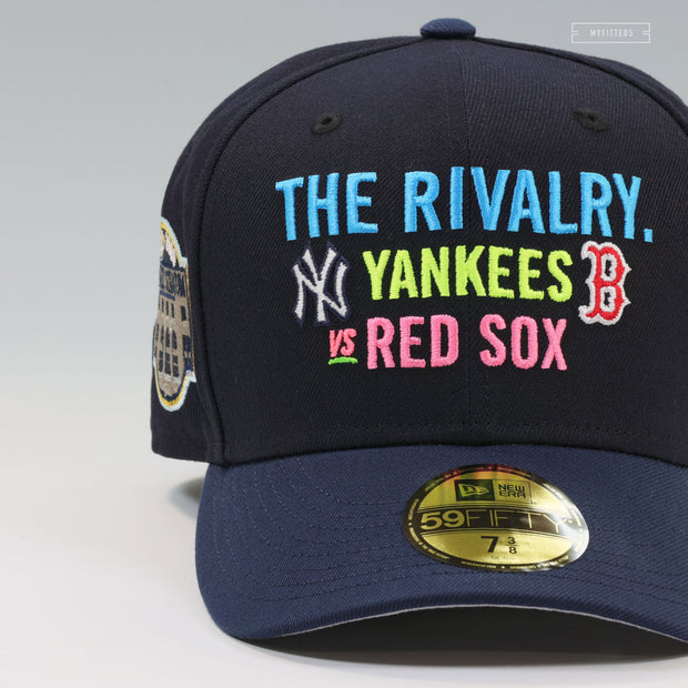 THE RIVALRY NEW YORK YANKEES VS BOSTON RED SOX YANKEE STADIUM FENWAY PARK NEW ERA CAP