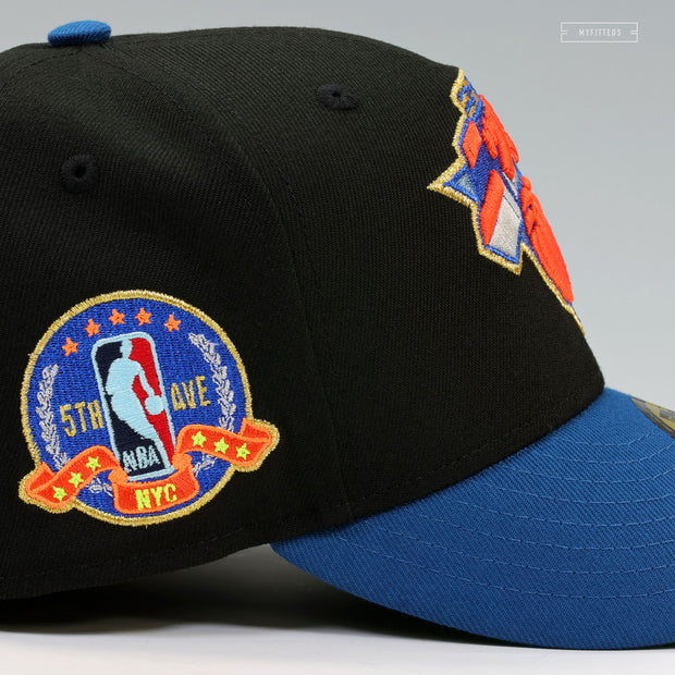 NEW YORK KNICKS KATAKANA NBA 5TH AVE PYRAMID NBA REAR NEW ERA FITTED CAP
