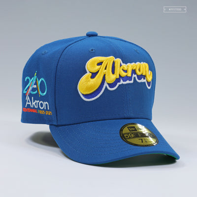 AKRON RUBBERDUCKS AKRON, OH BICENTENNIAL 200 YEARS NEW ERA FITTED CAP