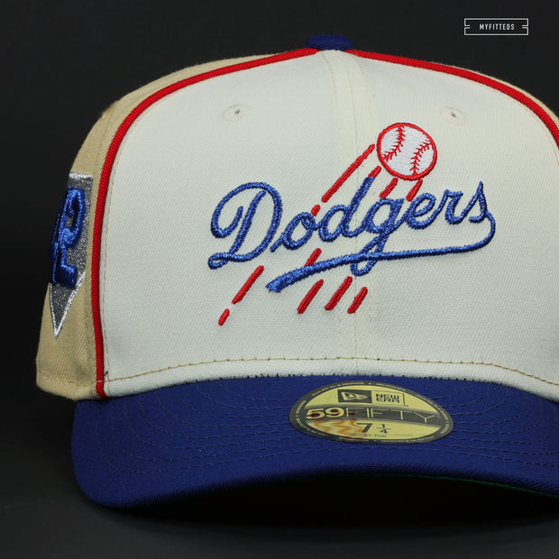 BROOKLYN DODGERS 42 JACKIE ROBINSON OFF WHITE NEW ERA FITTED CAP