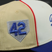 BROOKLYN DODGERS 42 JACKIE ROBINSON OFF WHITE NEW ERA FITTED CAP