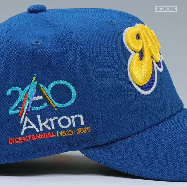 AKRON RUBBERDUCKS AKRON, OH BICENTENNIAL 200 YEARS NEW ERA FITTED CAP