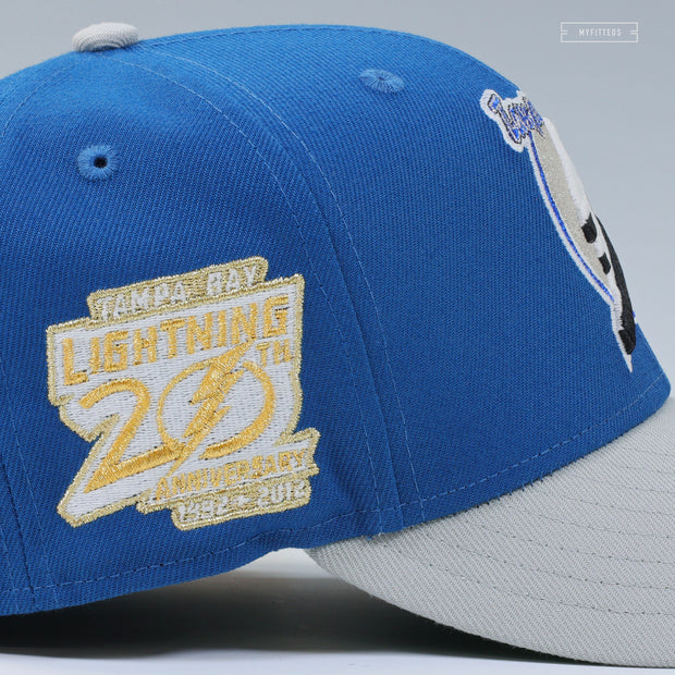 TAMPA BAY LIGHTNING 20TH ANNIVERSARY REVERSE RETRO NEW ERA FITTED CAP