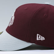 MISSISSIPPI STATE BULLDOGS INTENSE MAROON SNOWY OWL NEW ERA FITTED CAP