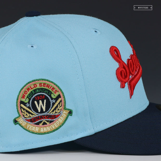 WASHINGTON SENATORS 1924 WORLD SERIES CENTENNIAL DAYLIGHT NEW ERA FITTED CAP