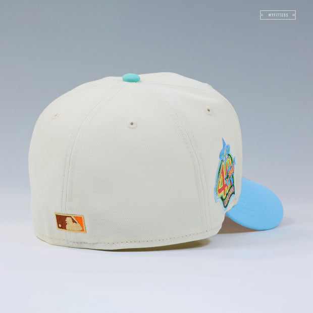 ANAHEIM ANGELS 40TH ANNIVERSARY CASCADING ANIMAL CROSSING INSPIRED NEW ERA FITTED CAP