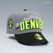 DENVER NUGGETS CITY SERIES AIR MAX 95 NEON YELLOW INSPIRED NEW ERA FITTED CAP