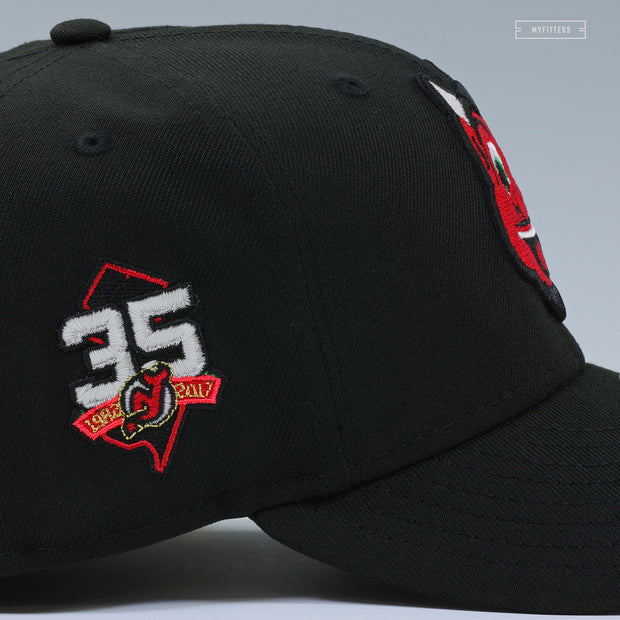 NEW JERSEY DEVILS 35TH ANNIVERSARY NOH MASK INSPIRED NEW ERA FITTED CAP