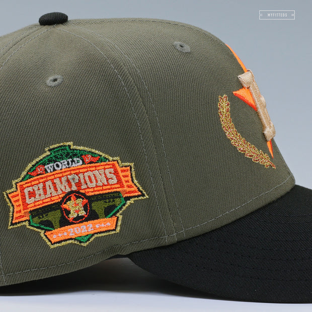 HOUSTON ASTROS 2022 WORLD SERIES CHAMPIONS TRAVIS SCOTT INSPIRED NEW ERA FITTED CAP
