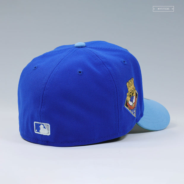 KANSAS CITY ROYALS RETRO SCRIPT SLUGGERRR MASCOT NEW ERA FITTED CAP