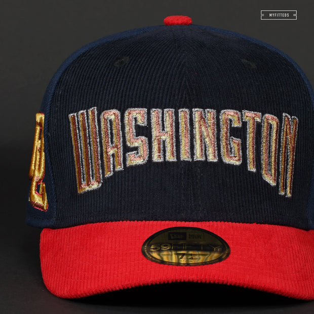 WASHINGTON NATIONALS DC JERSEY FRONT 2005 CASCADING NEW ERA FITTED CAP
