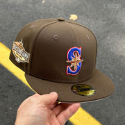 SEATTLE MARINERS 2001 ALL-STAR GAME CHOCOLATE NOUGAT NEW ERA FITTED CAP