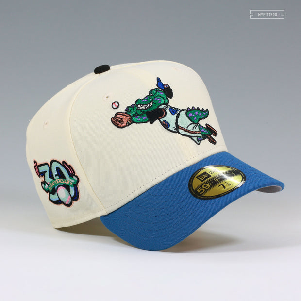RANCHO CUCAMONGA QUAKES 30 SEASONS TREMOR THE RALLYSAURUS NEW ERA FITTED CAP