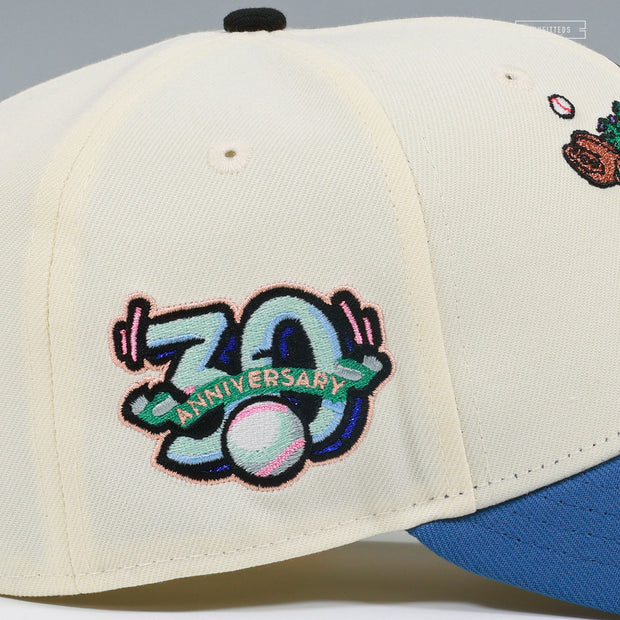 RANCHO CUCAMONGA QUAKES 30 SEASONS TREMOR THE RALLYSAURUS NEW ERA FITTED CAP